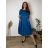 Summer dress oval short sleeve women's oversized (50/52/54 ONE SIZE) ITALIAN FASHION IM425011