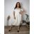 Summer dress oval short sleeve women's oversized (50/52/54 ONE SIZE) ITALIAN FASHION IM425011