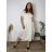 Summer dress oval short sleeve women's oversized (50/52/54 ONE SIZE) ITALIAN FASHION IM425011
