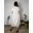 Summer dress oval short sleeve women's oversized (50/52/54 ONE SIZE) ITALIAN FASHION IM425011