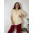Summer dress oval short sleeve women's oversized (50/52/54 ONE SIZE) ITALIAN FASHION IM425011