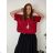 Summer dress oval short sleeve women's oversized (50/52/54 ONE SIZE) ITALIAN FASHION IM425011