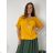 Summer dress oval short sleeve women's oversized (50/52/54 ONE SIZE) ITALIAN FASHION IM425011