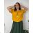 Summer dress oval short sleeve women's oversized (50/52/54 ONE SIZE) ITALIAN FASHION IM425011
