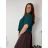 Summer dress oval short sleeve women's oversized (50/52/54 ONE SIZE) ITALIAN FASHION IM425011