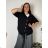 Summer dress oval short sleeve women's oversized (50/52/54 ONE SIZE) ITALIAN FASHION IM425011