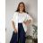 Summer dress oval short sleeve women's oversized (50/52/54 ONE SIZE) ITALIAN FASHION IM425011 50/52/54 black