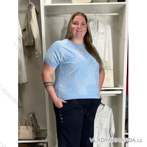 Tunic with pendant short sleeve women's oversized (54/56/58 ONE SIZE) ITALIAN FASHION IM425031