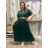 Women's short-sleeved summer shirt dress with belt (42/44/46 ONE SIZE) ITALIAN FASHION IM425036