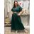 Women's short-sleeved summer shirt dress with belt (42/44/46 ONE SIZE) ITALIAN FASHION IM425036