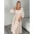 Women's long strapless party dress (S/M/L ONE SIZE) ITALIAN FASHION IMPLP2365360011A S / M / L beige