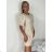 Women's long strapless party dress (S/M/L ONE SIZE) ITALIAN FASHION IMPLP2365360011A S / M / L beige