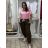 Women's Long Summer Pants with Belt (S/M ONE SIZE) ITALIAN FASHION IMD24080