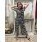 Ladies Casual Chiffon 3/4 Pants Sleeveless Jumpsuit (S/M ONE SIZE) ITALIAN FASHION IM323300 S / M / L black