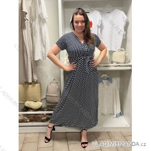 Women's Long Summer Short Sleeve Dress (S/M ONE SIZE) ITALIAN FASHION IM323101