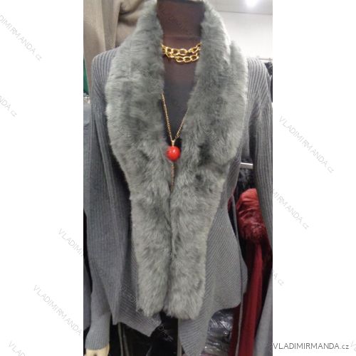 Vest sweater with ladies fur (m-xl) HA-LIE L9985
