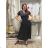 Women's Long Summer Short Sleeve Dress (S/M ONE SIZE) ITALIAN FASHION IM323101