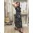 Women's Long Summer Short Sleeve Dress (S/M ONE SIZE) ITALIAN FASHION IM323101