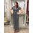 Women's Long Summer Short Sleeve Dress (S/M ONE SIZE) ITALIAN FASHION IM323101