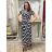 Women's Long Summer Short Sleeve Dress (S/M ONE SIZE) ITALIAN FASHION IM323101