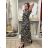 Women's Long Summer Short Sleeve Dress (S/M ONE SIZE) ITALIAN FASHION IM323101