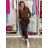 Women's Stand Collar Long Sleeve Knitted Sweater (S/M ONE SIZE) ITALIAN FASHION IMPLI228596