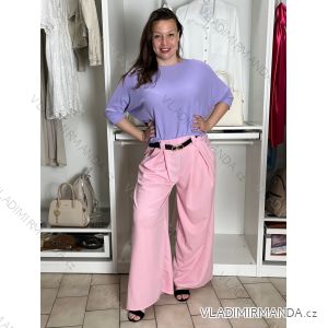 Summer dress oval short sleeve women's oversized (50/52/54 ONE SIZE) ITALIAN FASHION IM425011