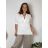 Tunic shirt shirts long sleeve with ladies (uni sl) ITALIAN Fashion IM718028 XL/2XL white