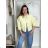 Women's Long Sleeve Jacket (S/M ONE SIZE) ITALIAN FASHION IMWB232761 S / M / L žlutá