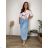 Women's Aladdin Harem Pants (S/M/L ONE SIZE) ITALIAN FASHION IMD25129 50/52/54 blue