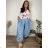 Women's Aladdin Harem Pants (S/M/L ONE SIZE) ITALIAN FASHION IMD25129 50/52/54 blue