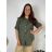 Women's Long Chiffon Short Sleeve Dress (S/M ONE SIZE) ITALIAN FASHION IMWGS231048