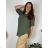 Women's Long Chiffon Short Sleeve Dress (S/M ONE SIZE) ITALIAN FASHION IMWGS231048
