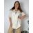 Women's Long Chiffon Short Sleeve Dress (S/M ONE SIZE) ITALIAN FASHION IMWGS231048 44/46/48 green khaki