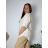 Women's Long Chiffon Short Sleeve Dress (S/M ONE SIZE) ITALIAN FASHION IMWGS231048 44/46/48 green khaki