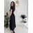 Long elegant summer dress with belt, short sleeves, women's oversized (46/48/50 ONE SIZE) ITALIAN FASHION IM426175