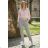 Women's Short Knitted Long Sleeve Dress (S/M ONE SIZE) ITALIAN FASHION IM424325 S / M / L beige