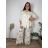 Elegant trousers with belt for women (S/M/L ONE SIZE) ITALIAN FASHION IM425057