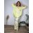 Elegant trousers with belt for women (S/M/L ONE SIZE) ITALIAN FASHION IM425057 50/52/54 white