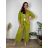 Women's long sleeve jacket (S/M ONE SIZE) ITALIAN FASHION IMPDY23MDUE991838  green pea