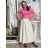 Women's Elegant Oversize Long Sweatpants (S/M/L ONE SIZE) ITALIAN FASHION IMD26045/DUR S / M / L beige