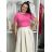 Women's Elegant Oversize Long Sweatpants (S/M/L ONE SIZE) ITALIAN FASHION IMD26045/DUR S / M / L beige