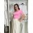 Women's Elegant Oversize Long Sweatpants (S/M/L ONE SIZE) ITALIAN FASHION IMD26045/DUR S / M / L beige