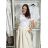 Women's Elegant Oversize Long Sweatpants (S/M/L ONE SIZE) ITALIAN FASHION IMD26045/DUR S / M / L beige