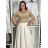 Women's Elegant Oversize Long Sweatpants (S/M/L ONE SIZE) ITALIAN FASHION IMD26045/DUR S / M / L beige