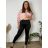 Women's long leather leggings (S/M-XL/2XL) MIEGO MIE230703 3xl / 4xl black
