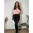 Women's long leather leggings (S/M-XL/2XL) MIEGO MIE230703 3xl / 4xl black