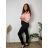 Women's long leather leggings (S/M-XL/2XL) MIEGO MIE230703 3xl / 4xl black