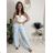 Elegant trousers with belt for women (S/M/L ONE SIZE) ITALIAN FASHION IM425057