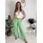 Elegant trousers with belt for women (S/M/L ONE SIZE) ITALIAN FASHION IM425057